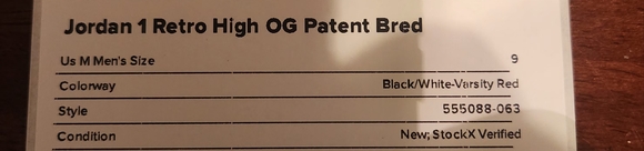 The Nike Air Jordan 1 Retro High OG Patent Bred - Picture 1 of 12